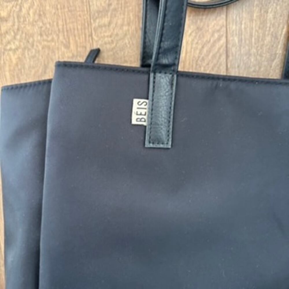 BEIS Black Convertible Shoulder Tote - Picture 5 of 5